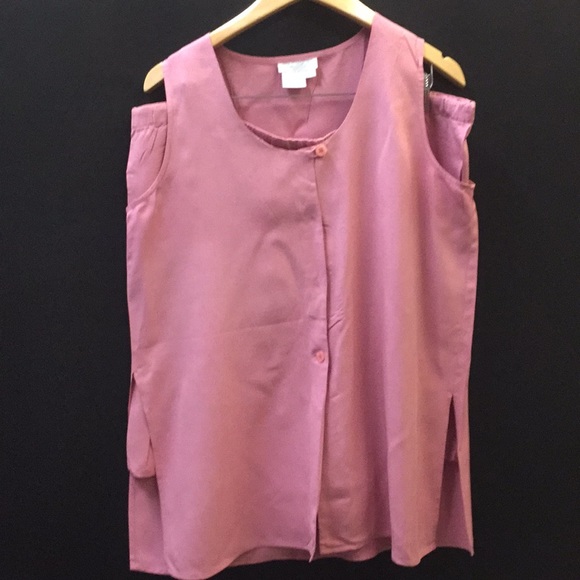 NWNT Pink 100% Silk Size 12 Lew Magram Short Set. - Picture 1 of 8